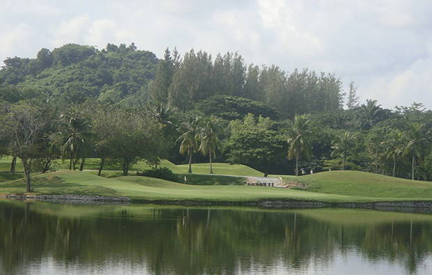Water Hazard, Green, Khao Kheow Country Club, Pattaya, Thailand