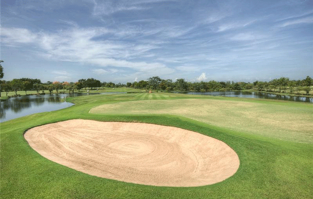 Green, Bunker, Bangpoo Golf & Sports Club, Bangkok, Thailand