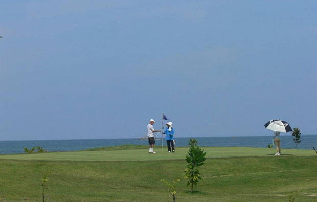 Green, Tublamu Navy Golf Course, Khao Lak, Thailand
