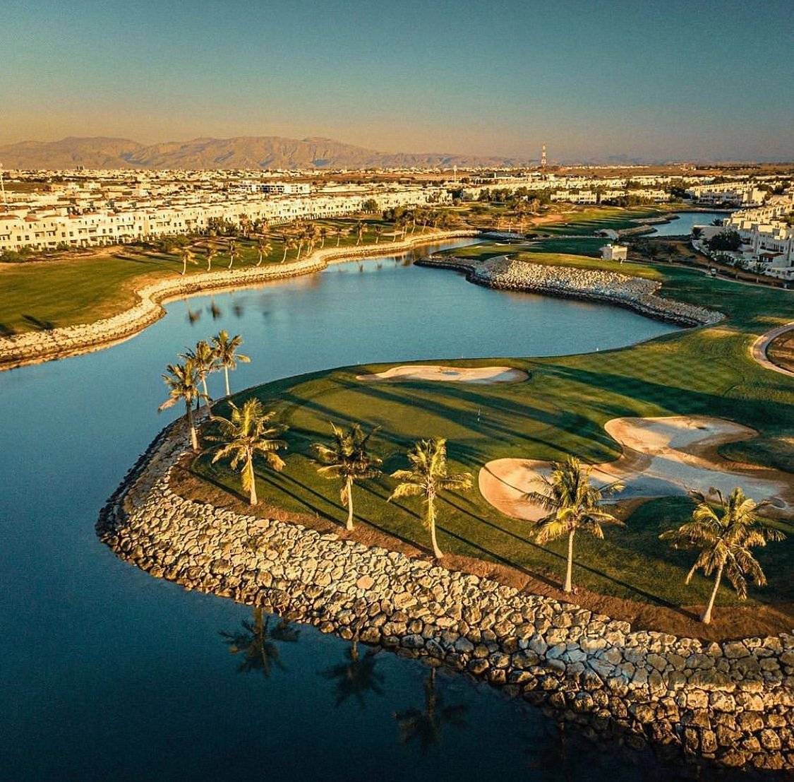 Green, Aerial View, Al Hamra Golf Club (Ras Al-Khaimah), Dubai, United Arab Emirates