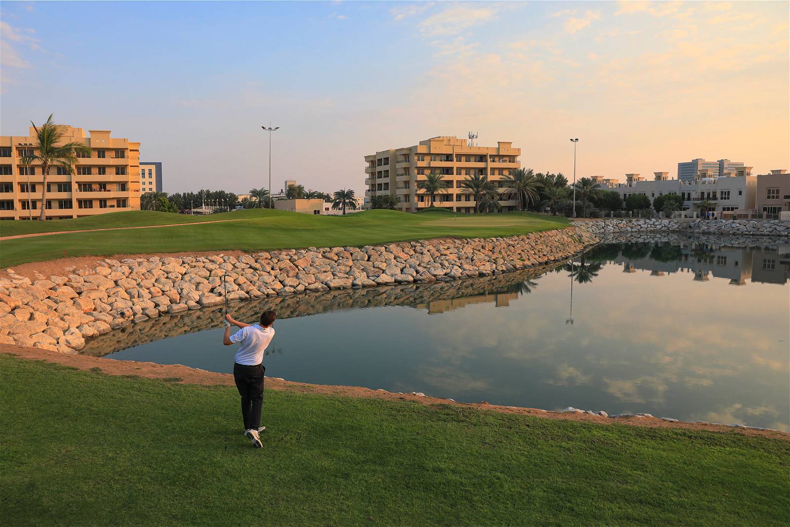 Approach, Water Hazard, Al Hamra Golf Club (Ras Al-Khaimah), Dubai, United Arab Emirates