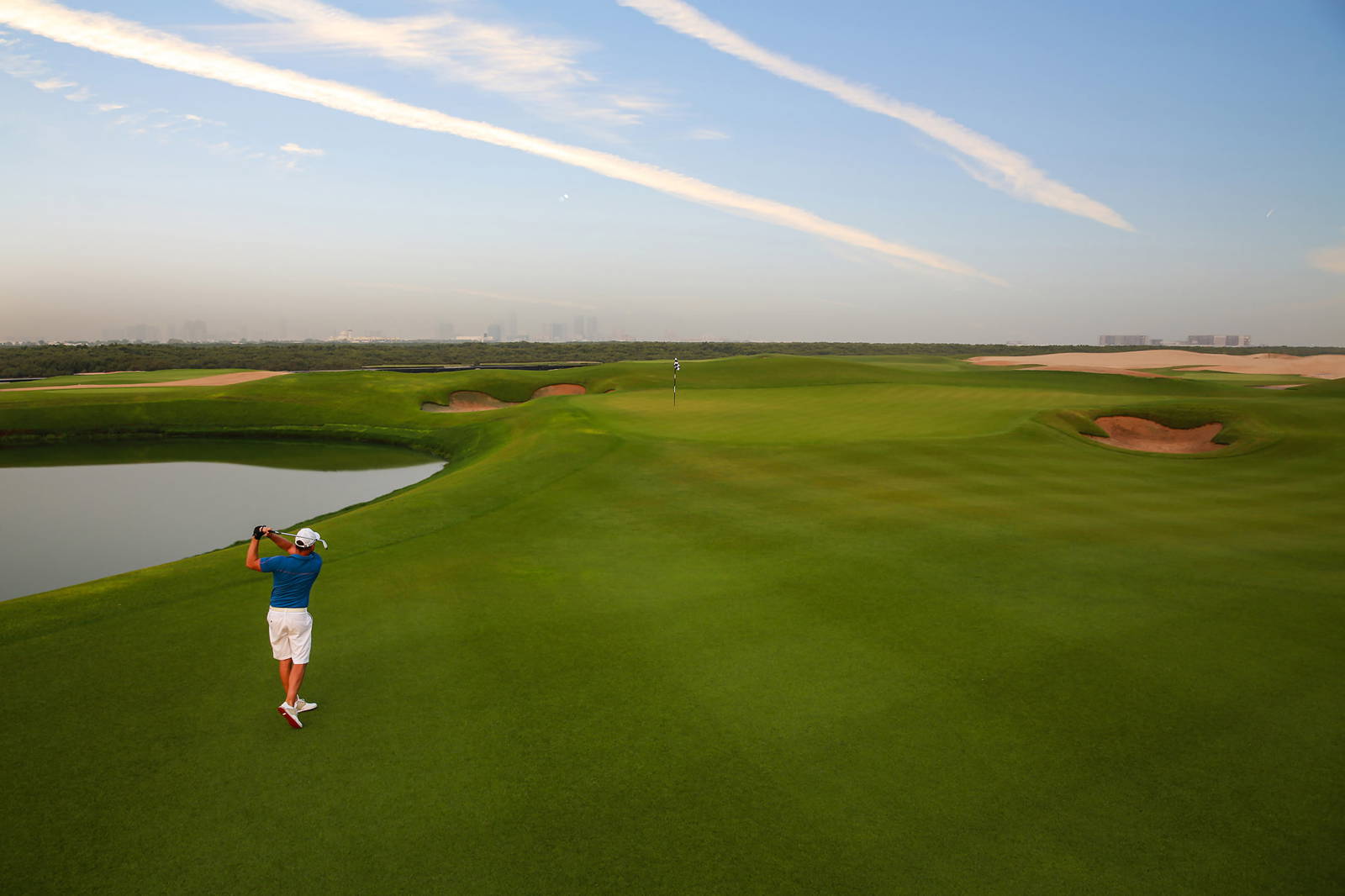 Green, Fairway, Al Zorah Golf Club, Dubai, United Arab Emirates