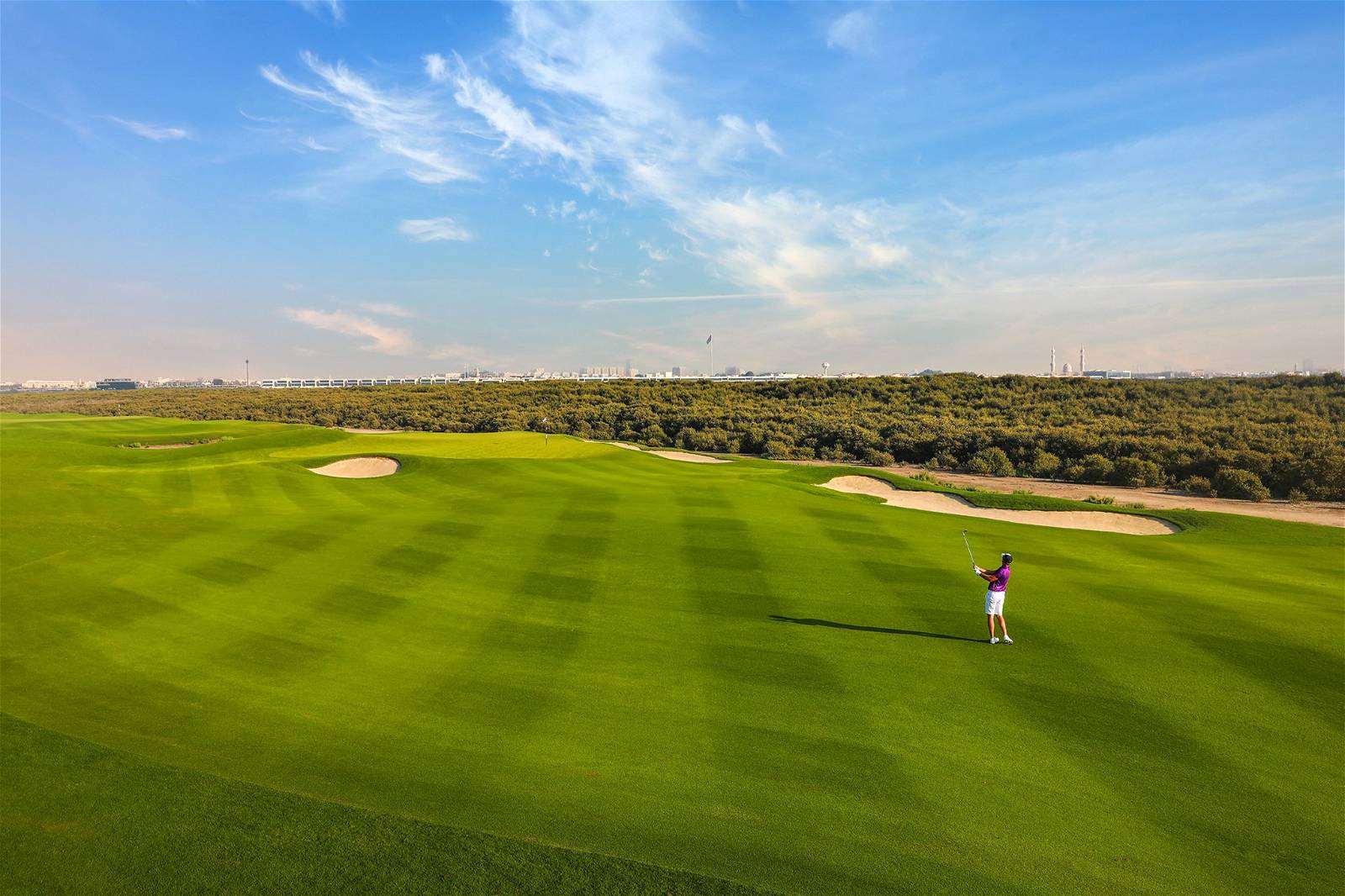 Green, Fairway, Al Zorah Golf Club, Dubai, United Arab Emirates