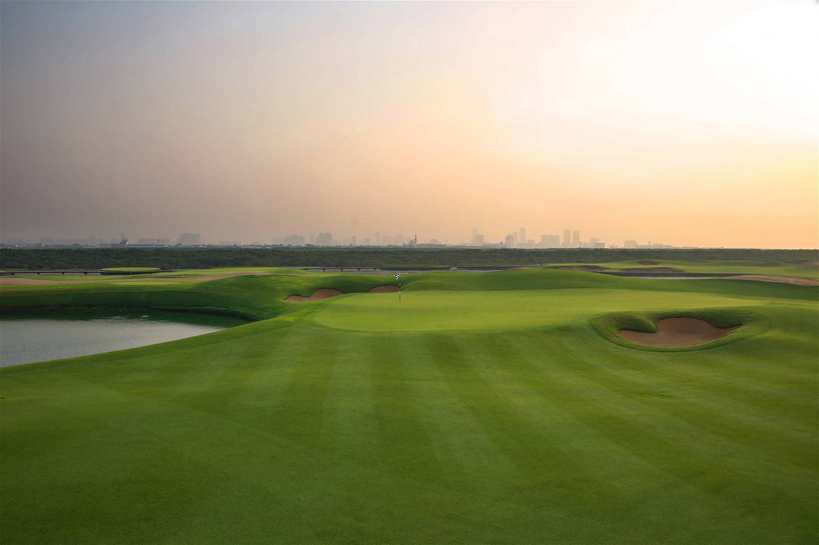 Green, Al Zorah Golf Club, Dubai, United Arab Emirates