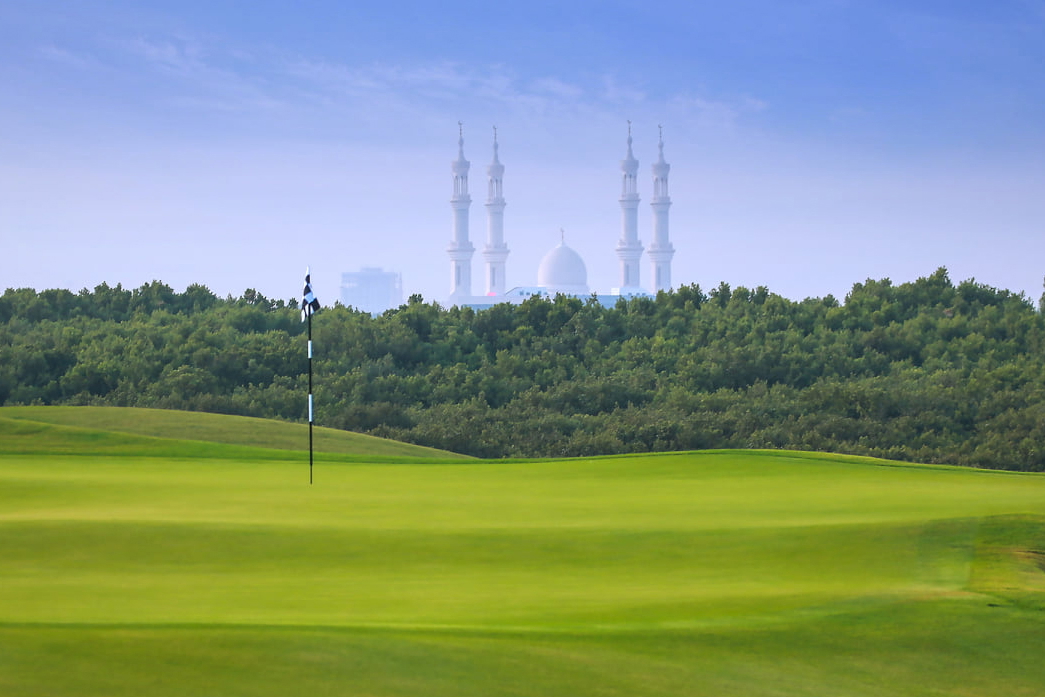 Green, Al Zorah Golf Club, Dubai, United Arab Emirates