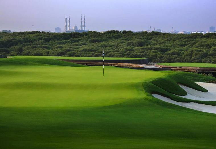 Green, Al Zorah Golf Club, Dubai, United Arab Emirates
