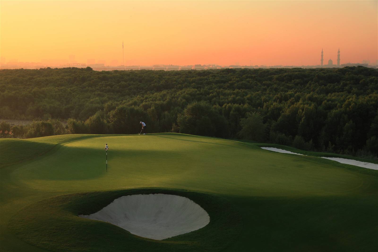 Green, Bunker, Al Zorah Golf Club, Dubai, United Arab Emirates
