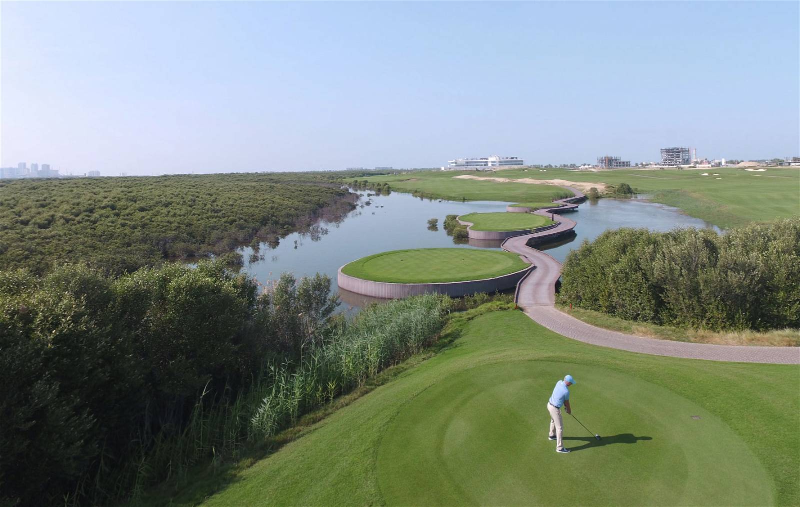 Tee Box, Al Zorah Golf Club, Dubai, United Arab Emirates