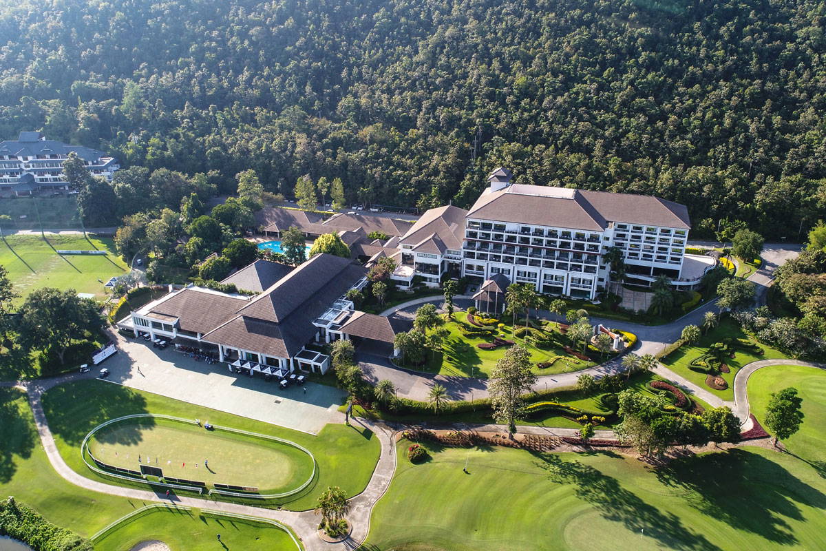 Clubhouse, Aerial View, Alpine Golf Resort Chiang Mai, Chiang Mai, Thailand