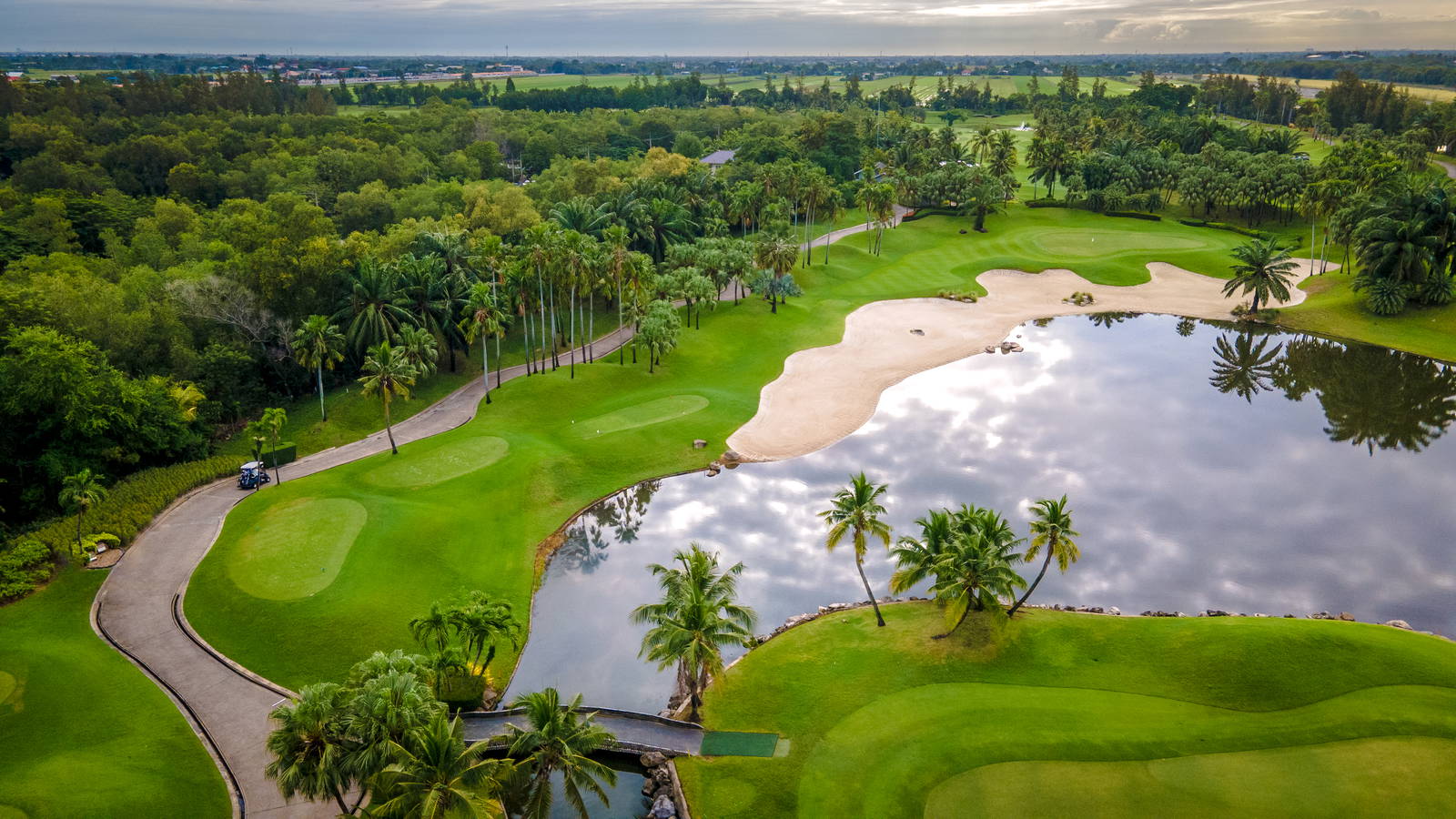 Aerial View, Alpine Golf Club, Bangkok, Thailand
