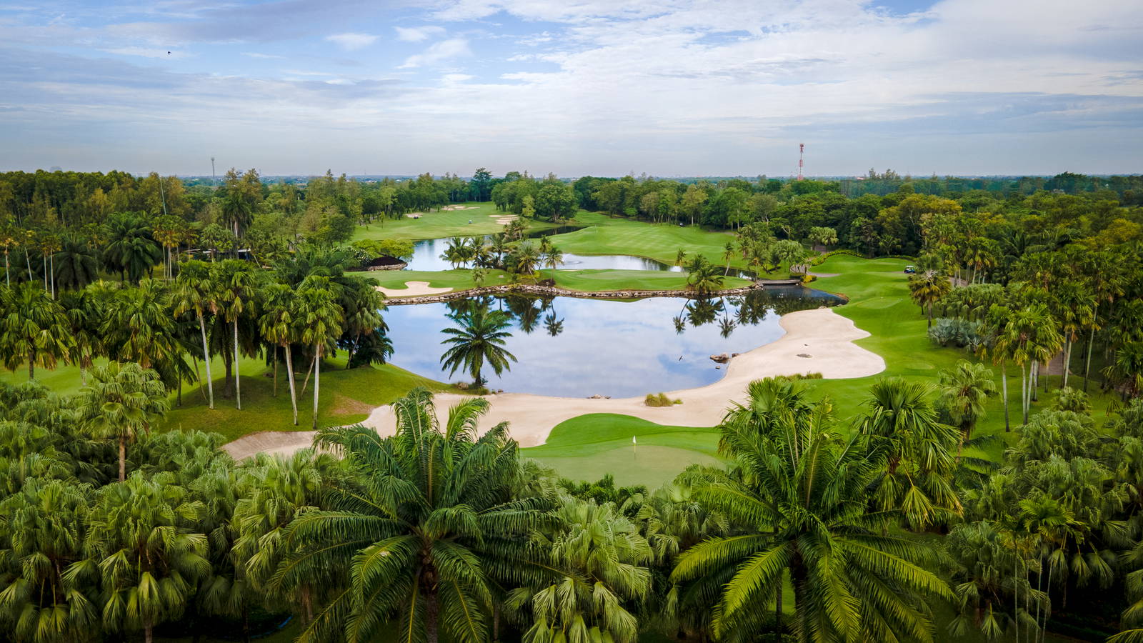 Aerial View, Alpine Golf Club, Bangkok, Thailand