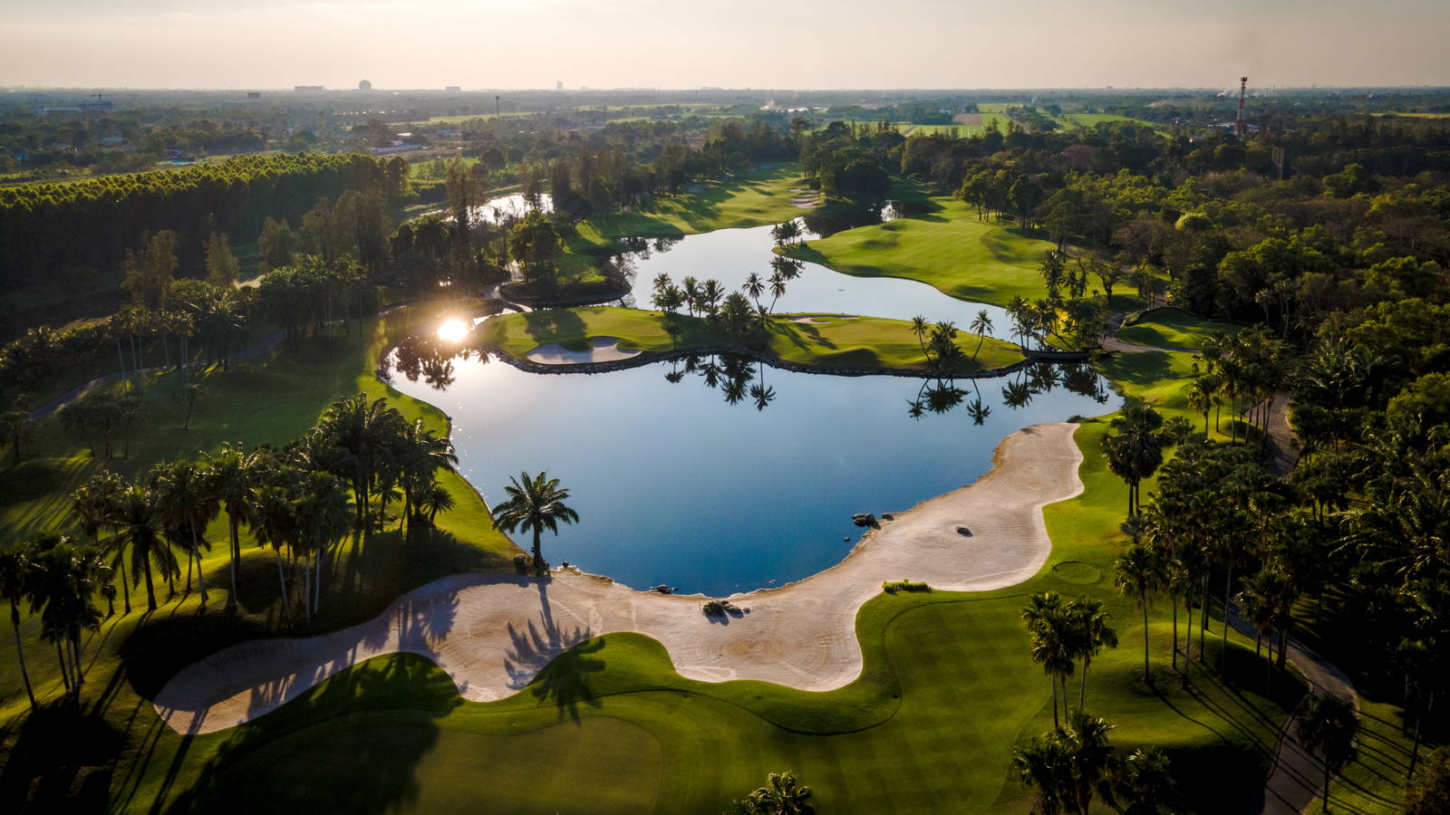 Aerial View, Alpine Golf Club, Bangkok, Thailand
