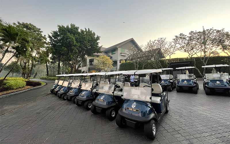Cart, Alpine Golf Club, Bangkok, Thailand