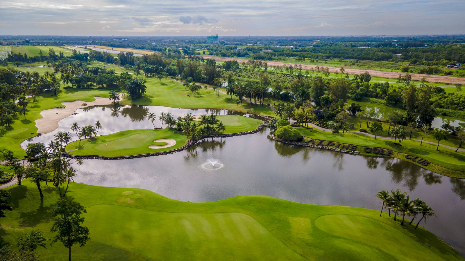 Aerial View, Alpine Golf Club, Bangkok, Thailand