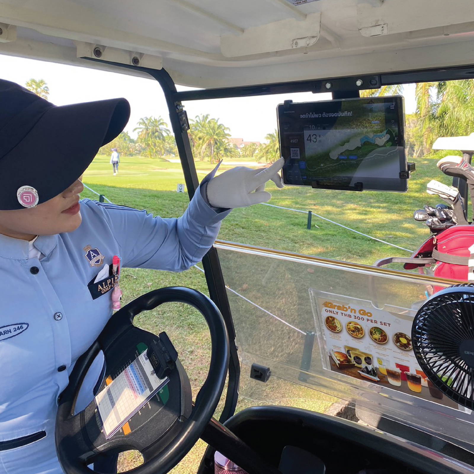 Caddie, Cart, Alpine Golf Club, Bangkok, Thailand