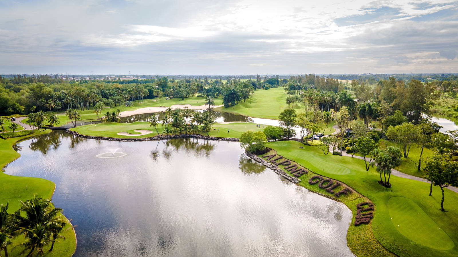 Aerial View, Alpine Golf Club, Bangkok, Thailand