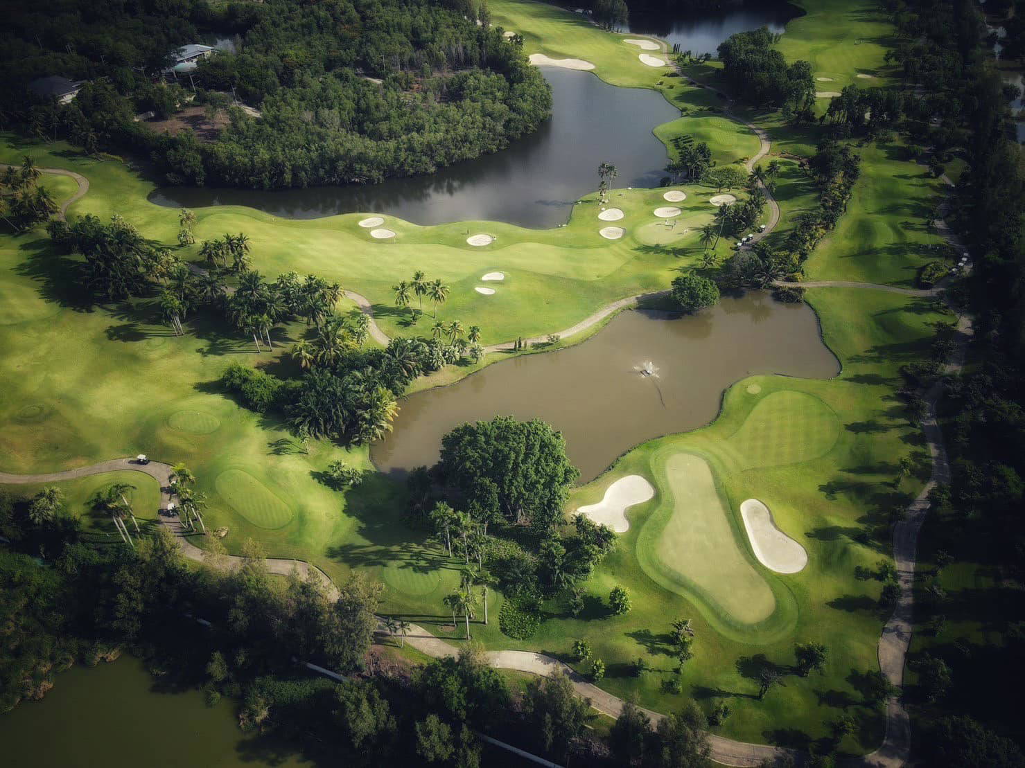 Aerial View, Alpine Golf Club, Bangkok, Thailand