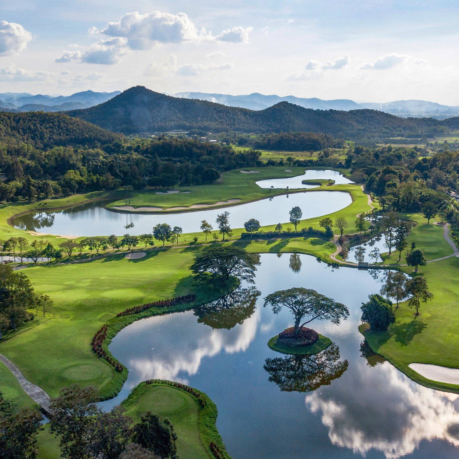 Aerial View, Alpine Golf Resort Chiang Mai, Chiang Mai, Thailand