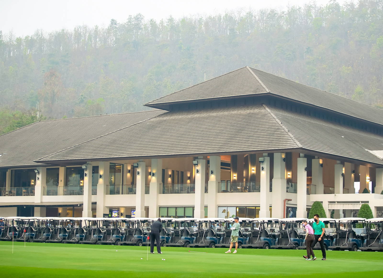 Clubhouse, Practice Green, Alpine Golf Resort Chiang Mai, Chiang Mai, Thailand