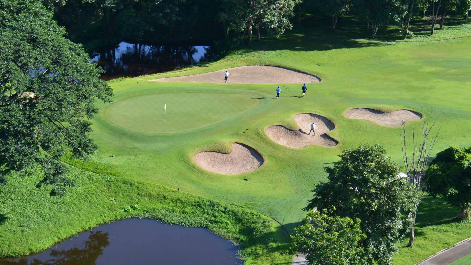 Green, Aerial View, Alpine Golf Resort Chiang Mai, Chiang Mai, Thailand