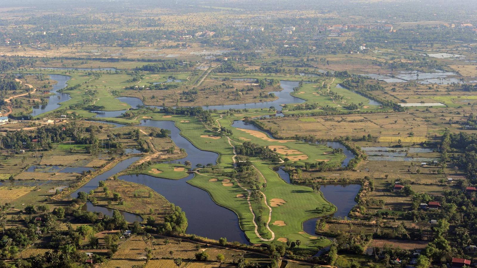 Aerial View, Angkor Golf Resort, Siem Reap, Cambodia