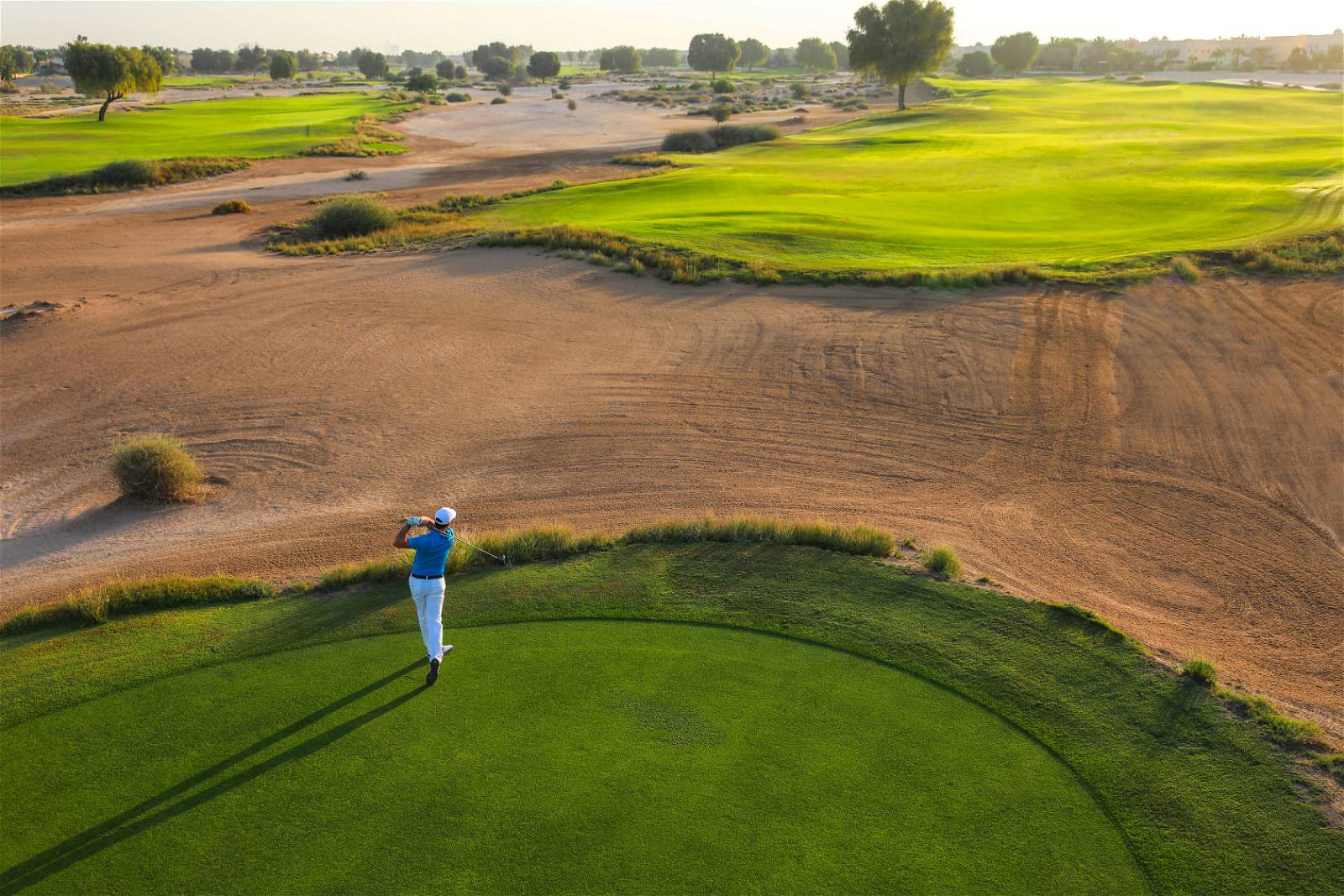 Tee Box, Bunker, Arabian Ranches Golf Course, Dubai, United Arab Emirates