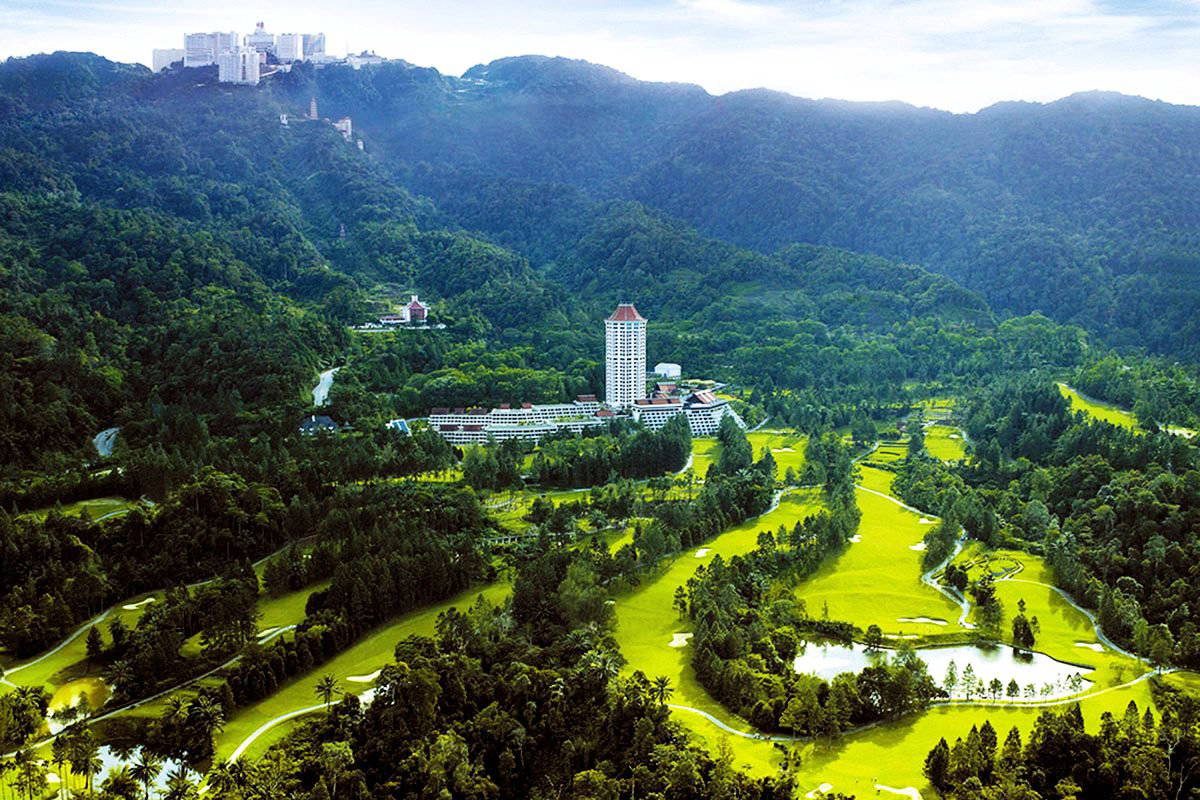 Aerial View, Awana Genting Highlands Golf Course, Kuala Lumpur, Malaysia