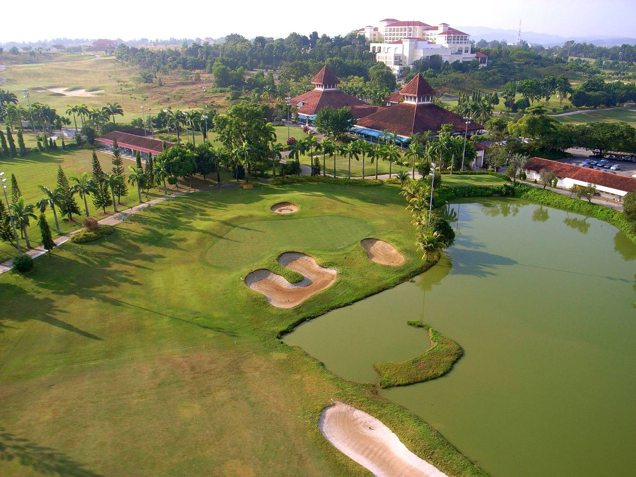 Green, Aerial View, Bangi Golf Resort, Kuala Lumpur, Malaysia