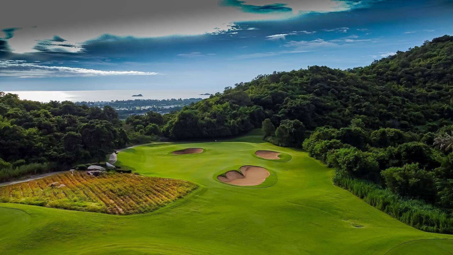 Aerial View, Green, Bunker, Pineapple Valley Golf Club (formerly Banyan GC), Hua Hin, Thailand