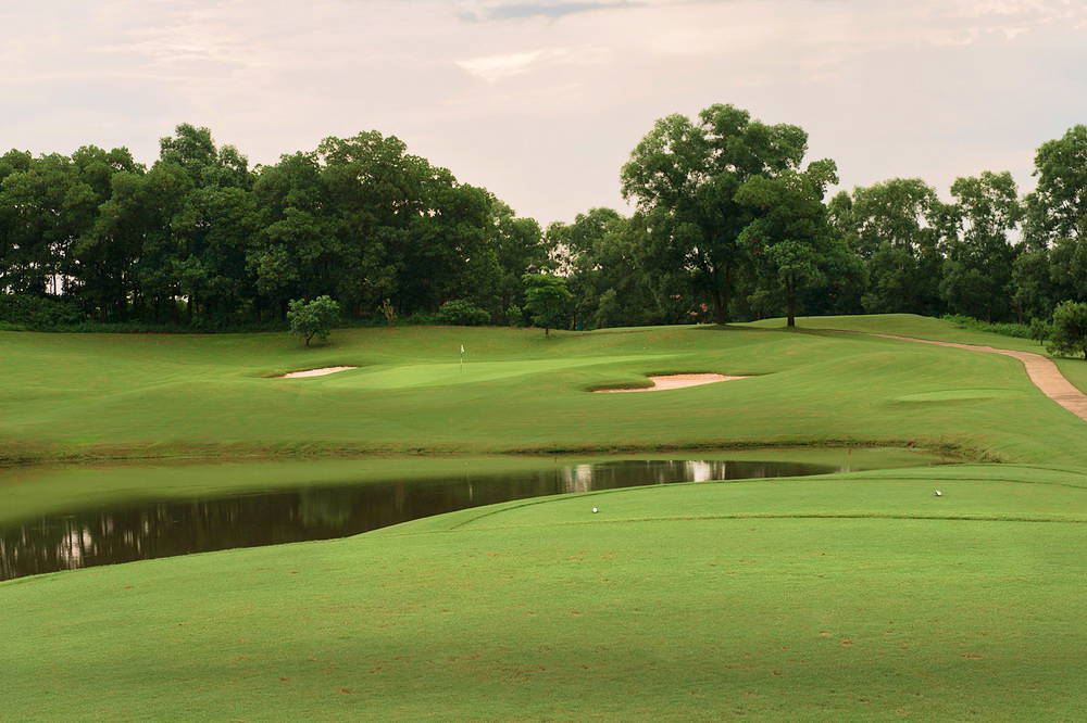 Tee Box, Water Hazard, BRG King's Island Golf Resort (Mountain View Course), Hanoi, Vietnam