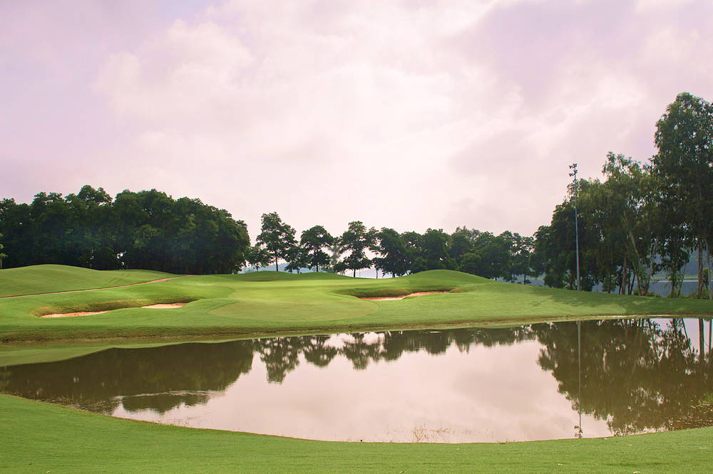 Approach, Water Hazard, BRG King's Island Golf Resort (Mountain View Course), Hanoi, Vietnam