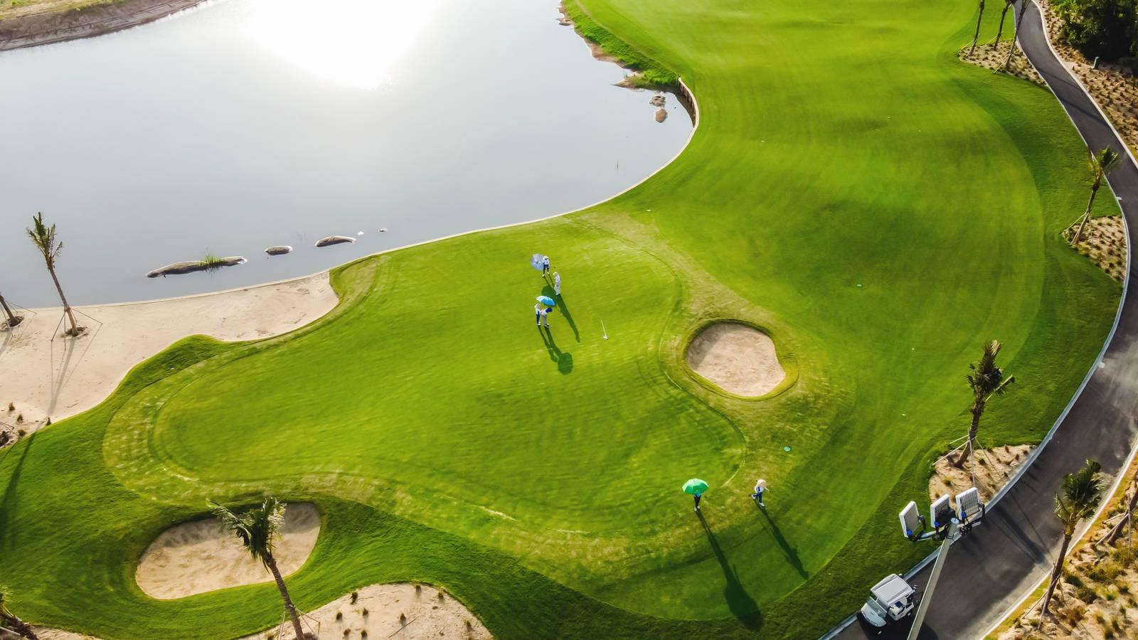 Green, Aerial View, BRG Da Nang Golf Club (Nicklaus Course), Da Nang, Vietnam