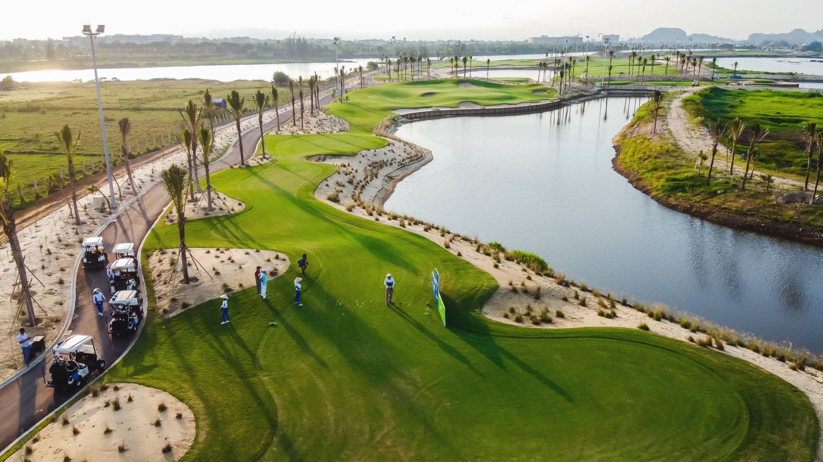 Tee Box, Aerial View, BRG Da Nang Golf Club (Nicklaus Course), Da Nang, Vietnam