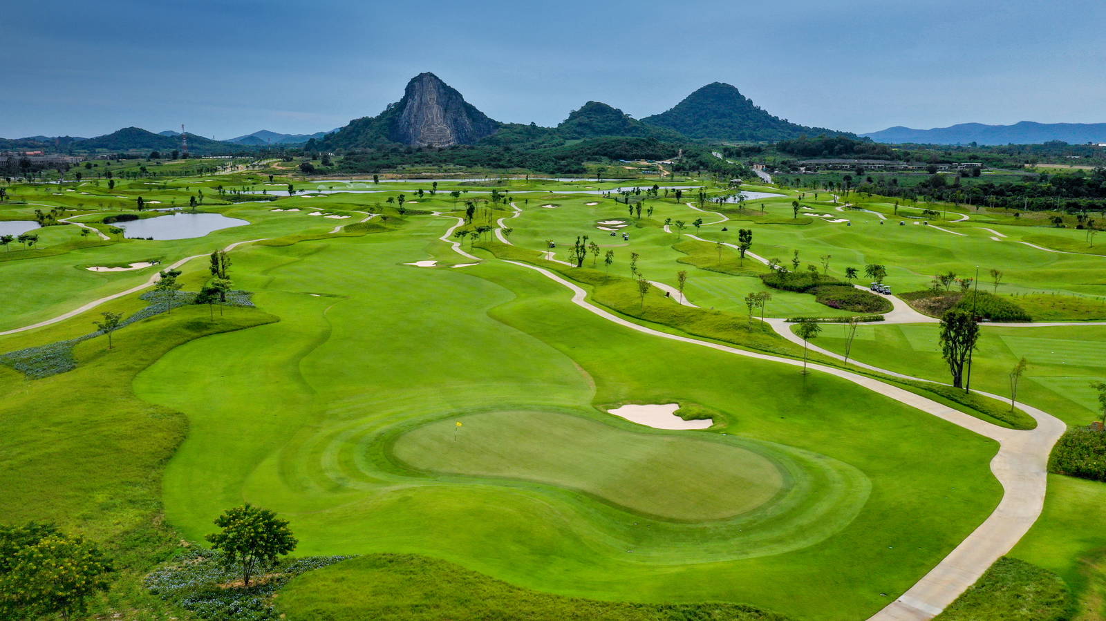 Aerial View, Green, Chee Chan Golf Resort, Pattaya, Thailand
