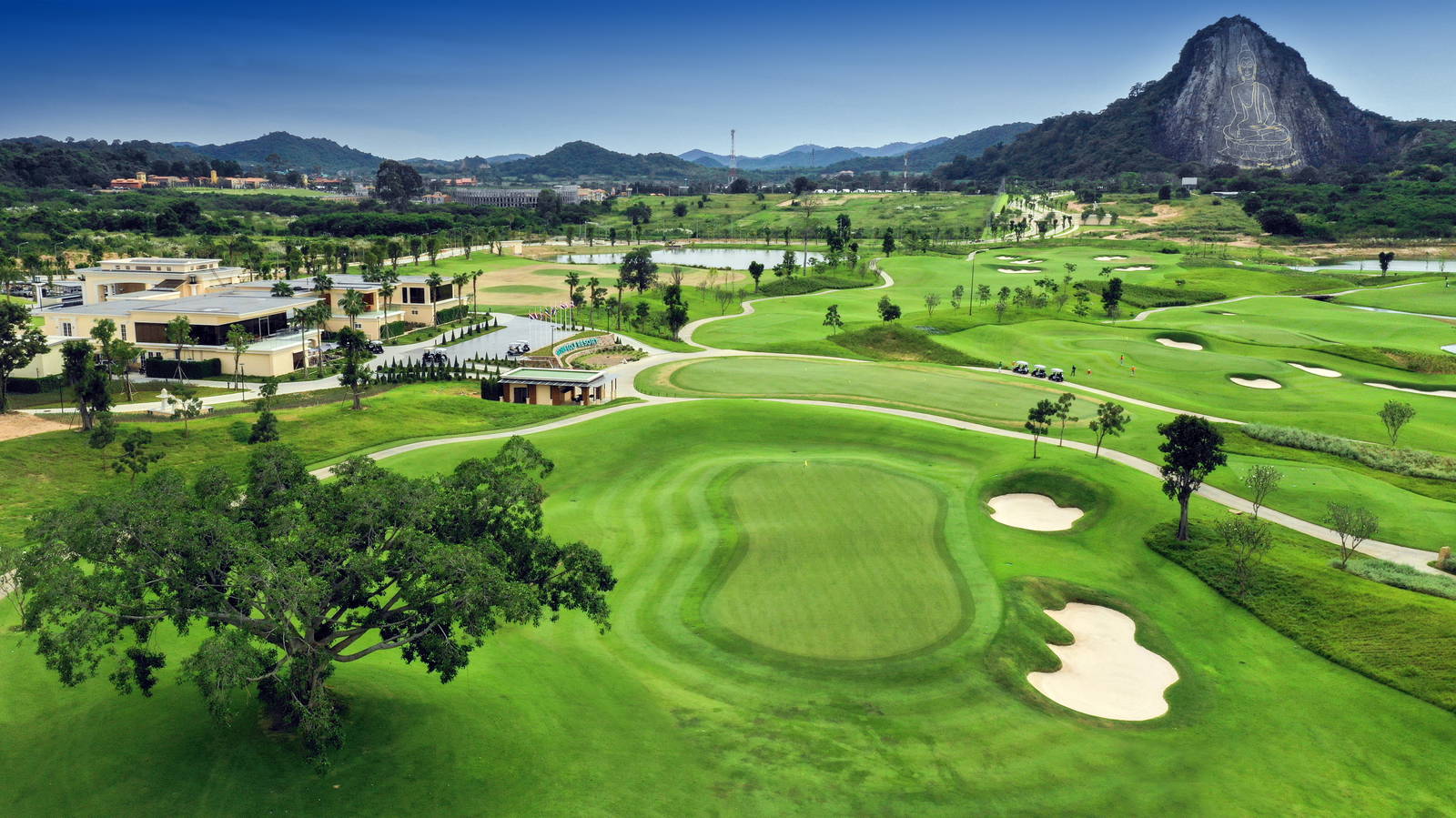 Aerial View, Green, Chee Chan Golf Resort, Pattaya, Thailand
