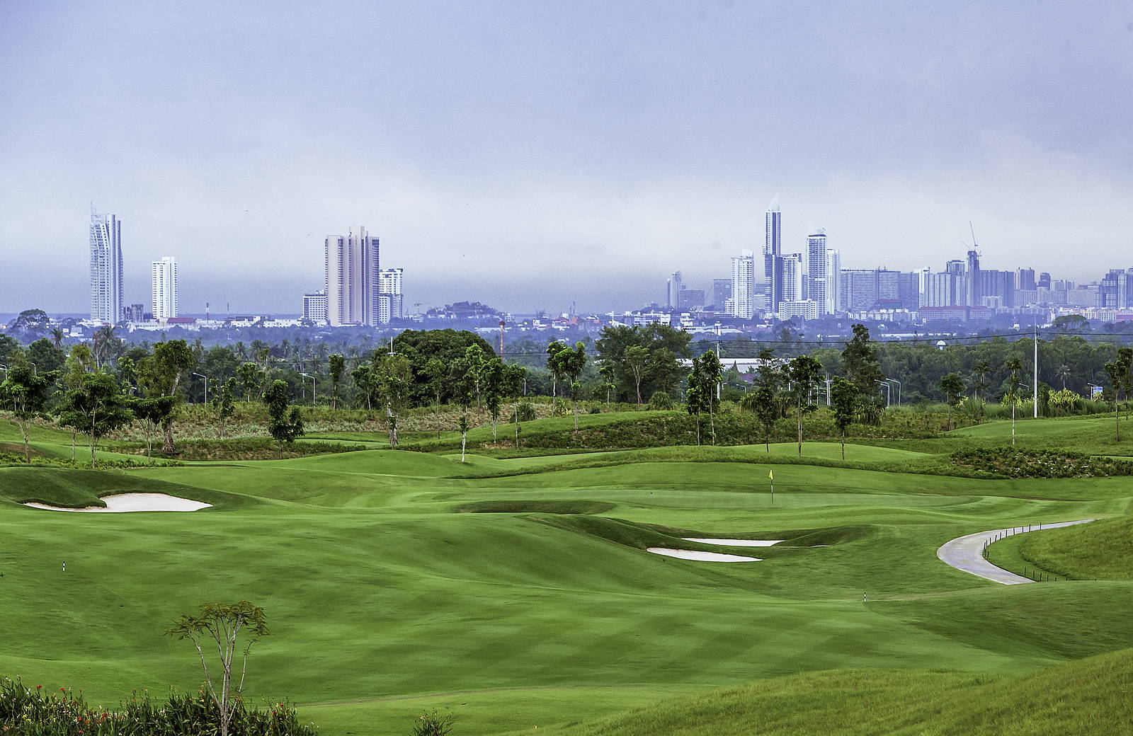 Approach, Chee Chan Golf Resort, Pattaya, Thailand