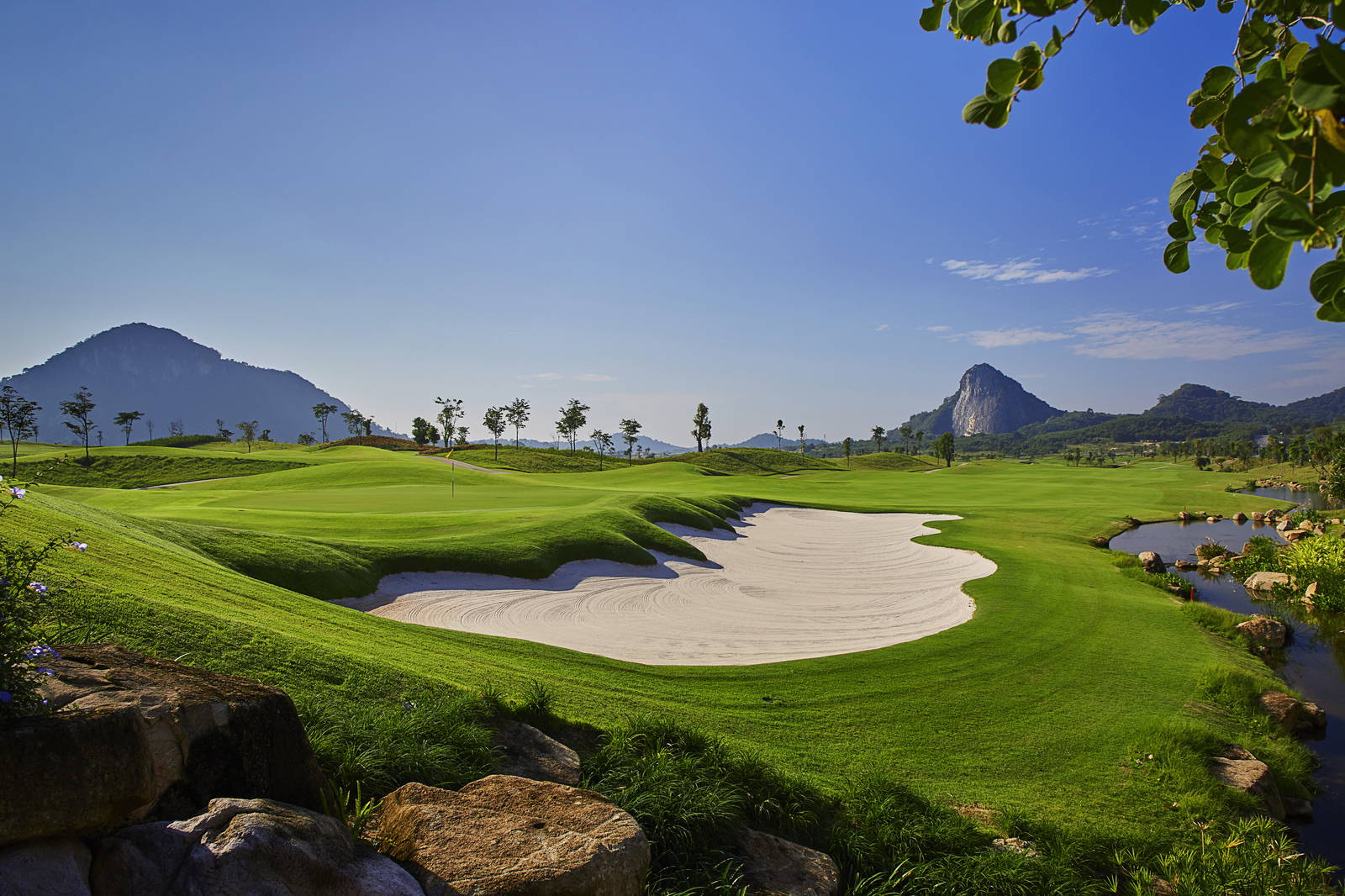 Green, Bunker, Chee Chan Golf Resort, Pattaya, Thailand
