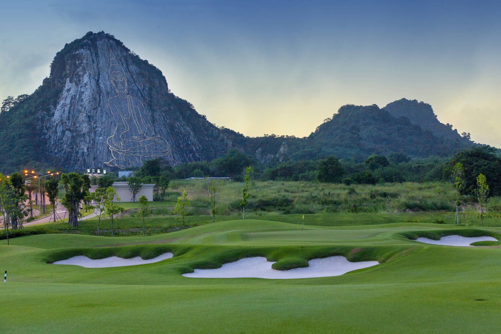 Green, Bunker, Chee Chan Golf Resort, Pattaya, Thailand