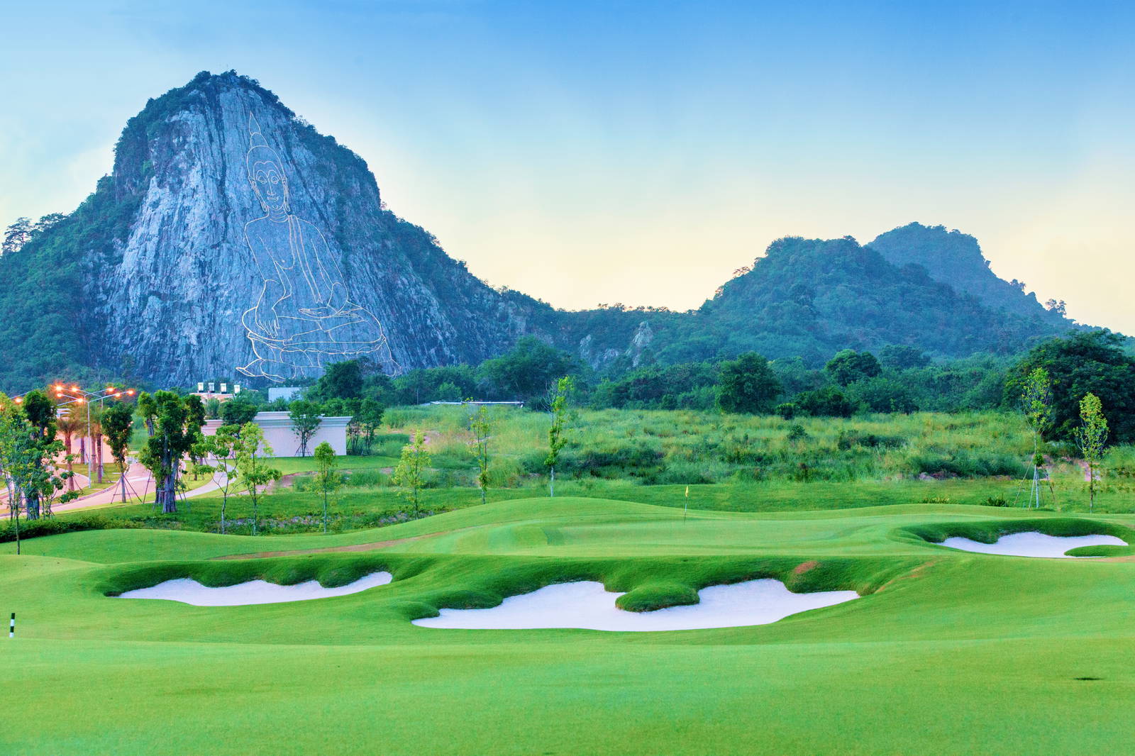 Green, Bunker, Chee Chan Golf Resort, Pattaya, Thailand