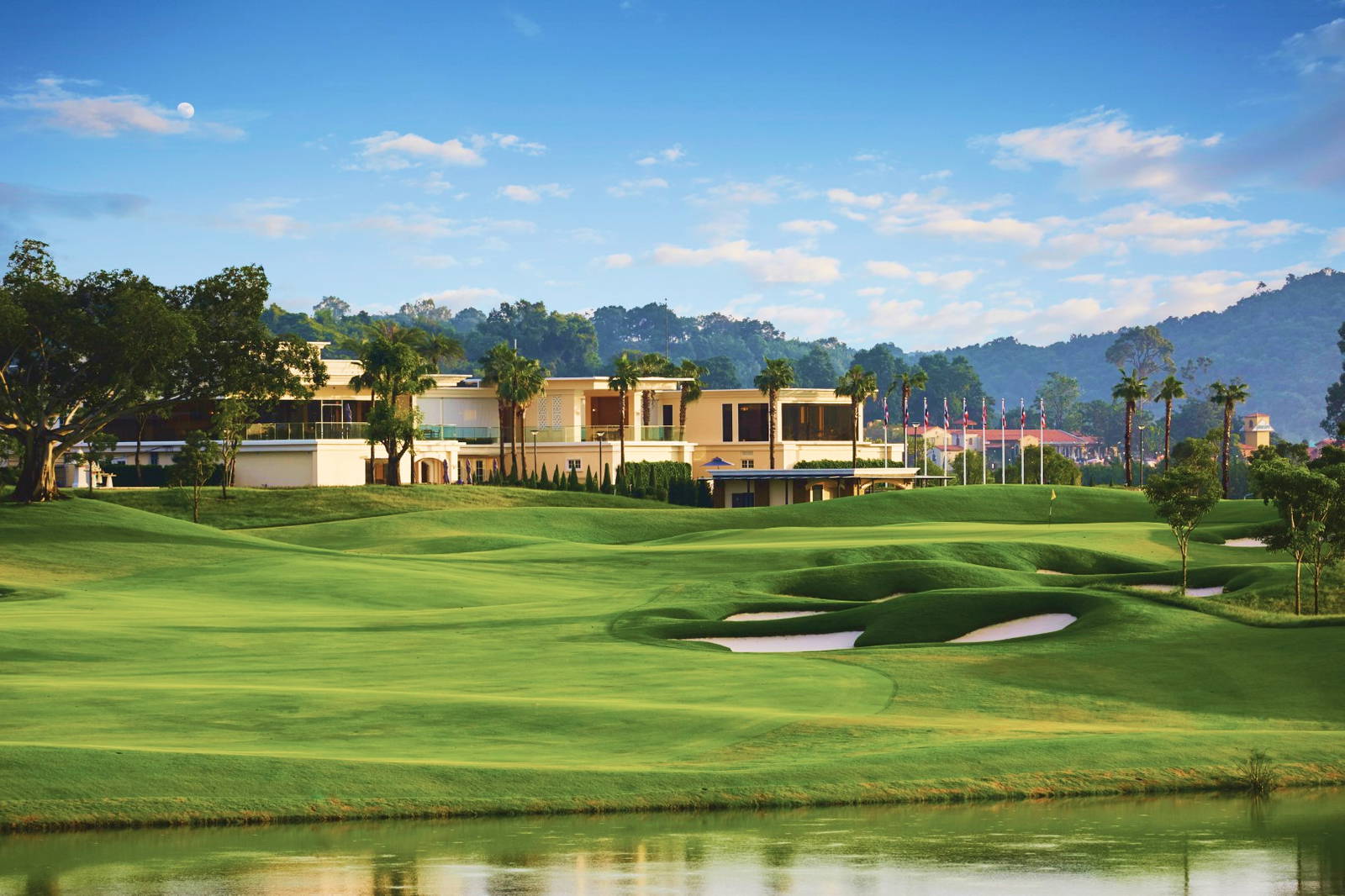 Green, Fairway, Clubhouse, Chee Chan Golf Resort, Pattaya, Thailand