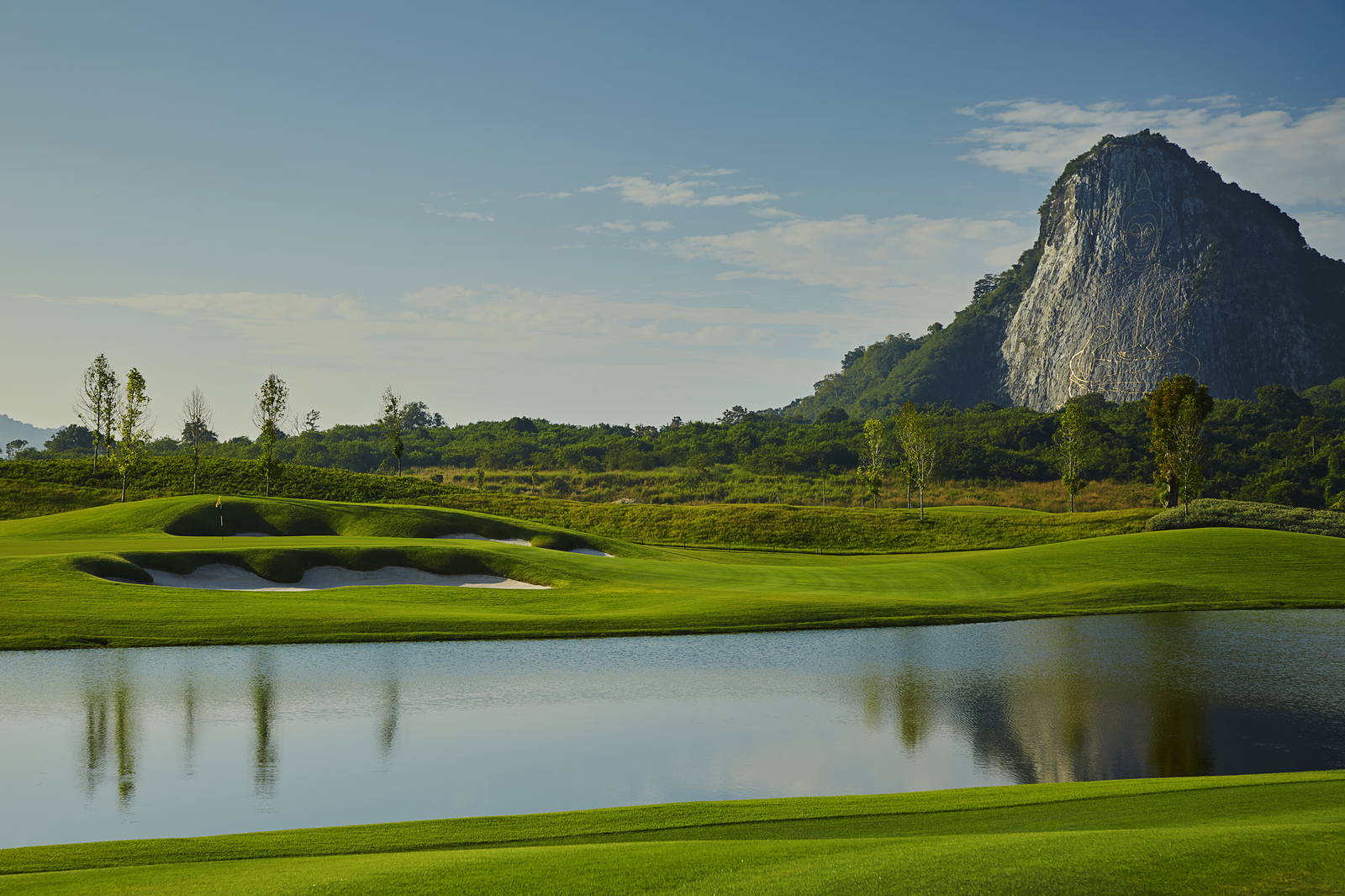 Green, Water Hazard, Chee Chan Golf Resort, Pattaya, Thailand