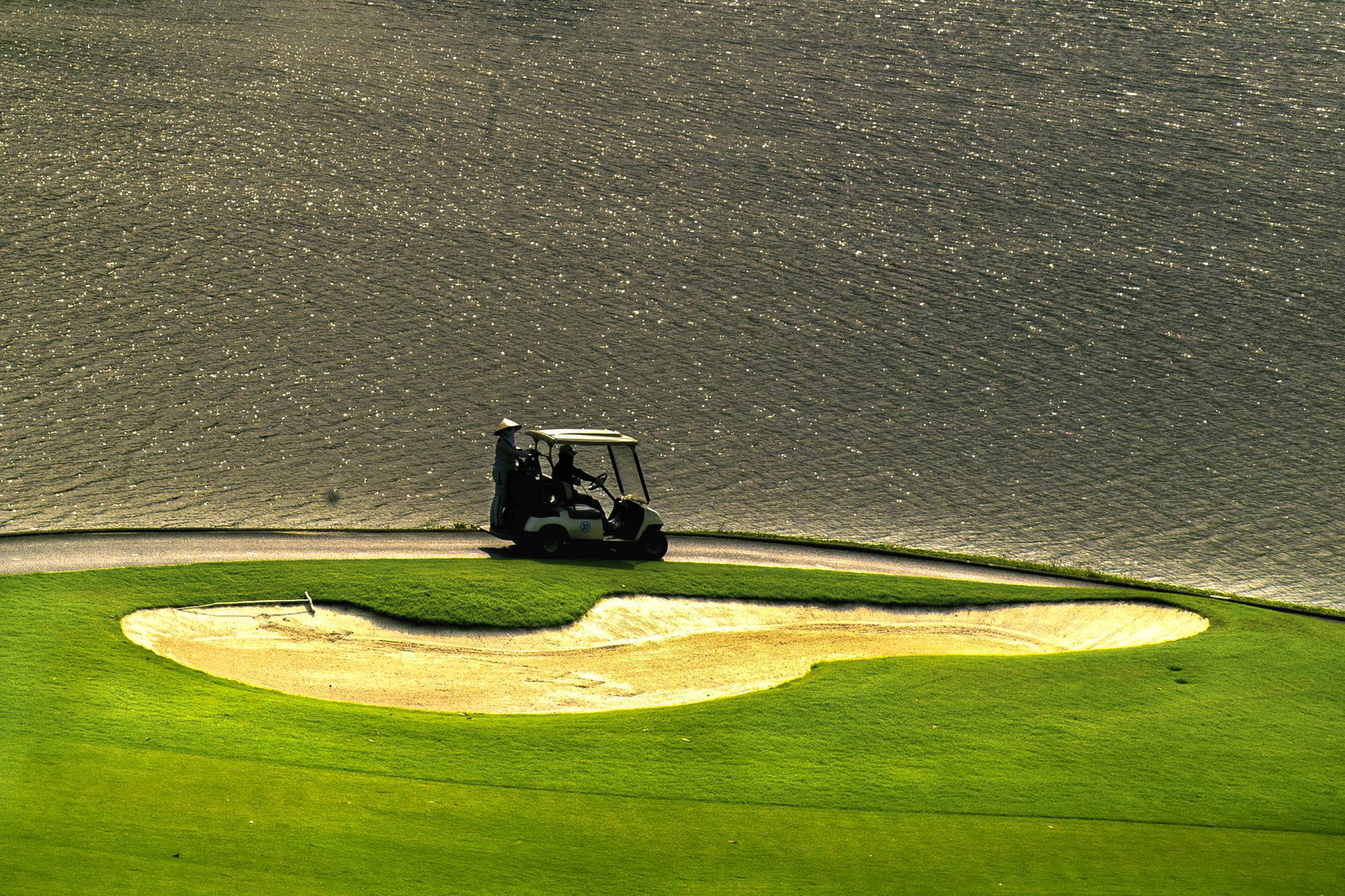 Bunker, Cart, Chi Linh Star Golf Club, Hanoi, Vietnam