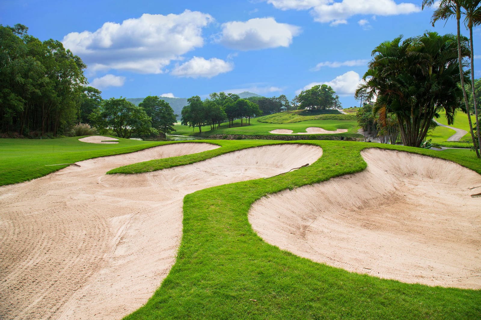 Greenside Bunker, Chi Linh Star Golf Club, Hanoi, Vietnam