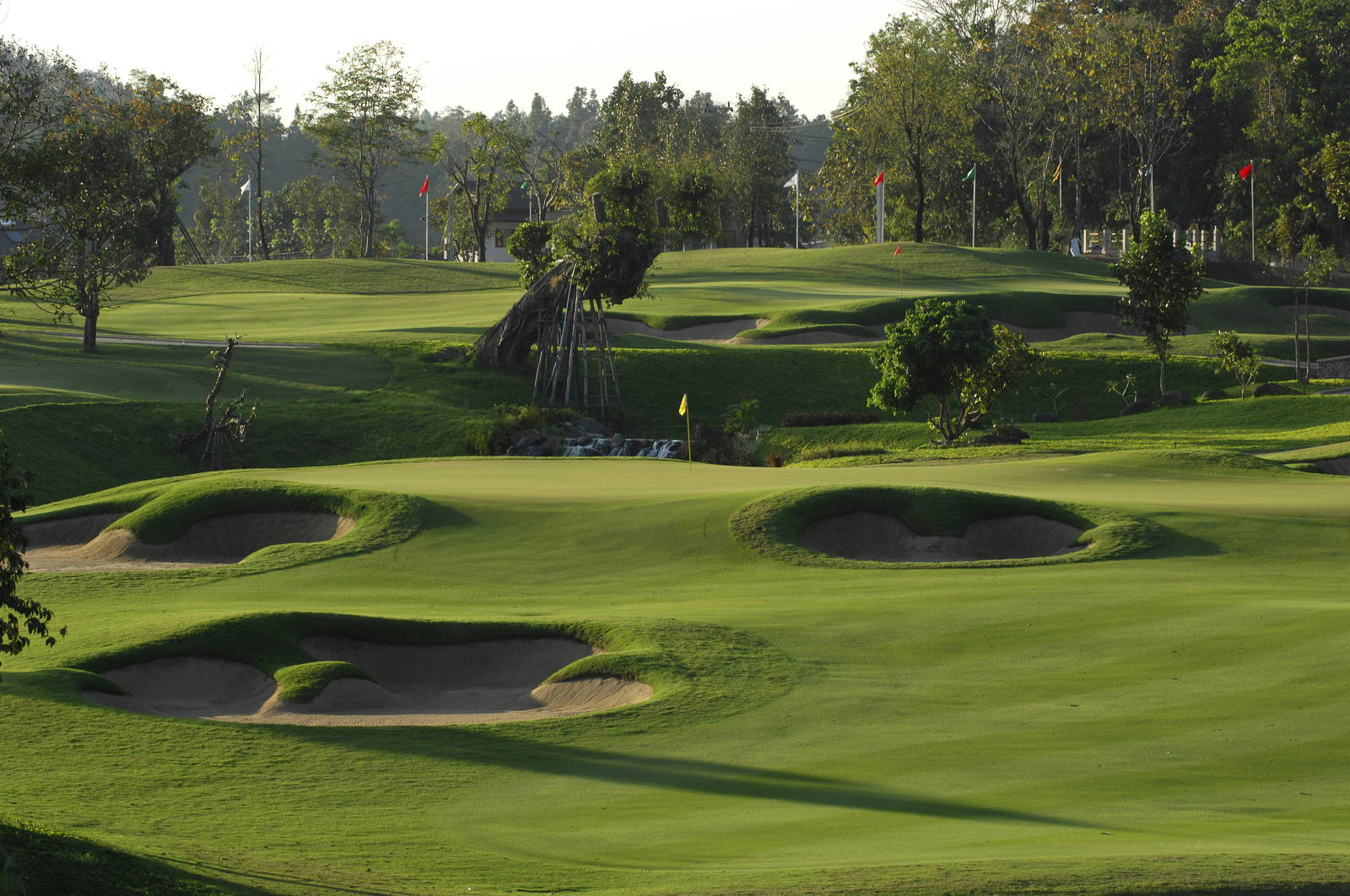 Green, Bunker, Chiangmai Highlands Golf Resort, Chiang Mai, Thailand