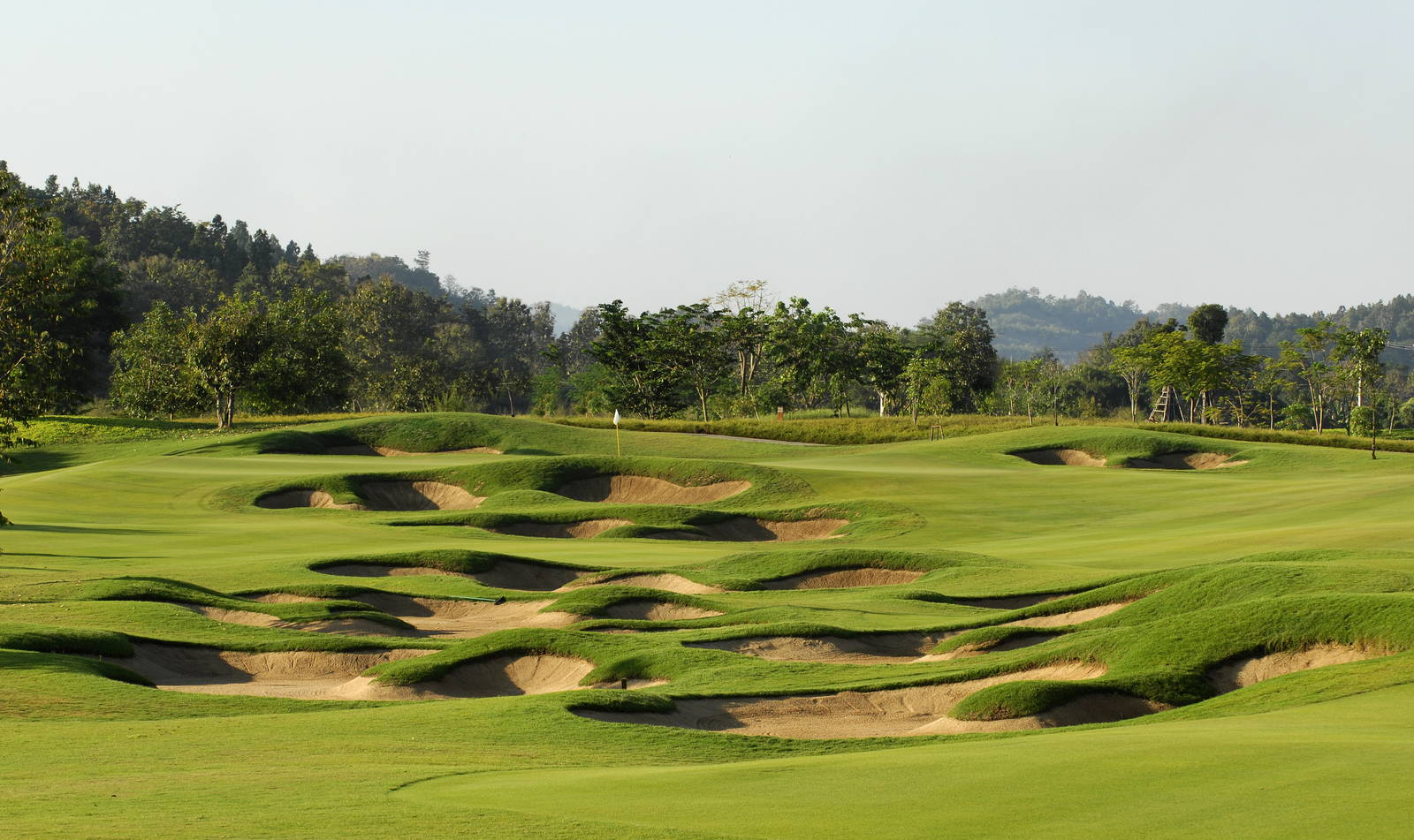 Approach, Fairway Bunker, Chiangmai Highlands Golf Resort, Chiang Mai, Thailand