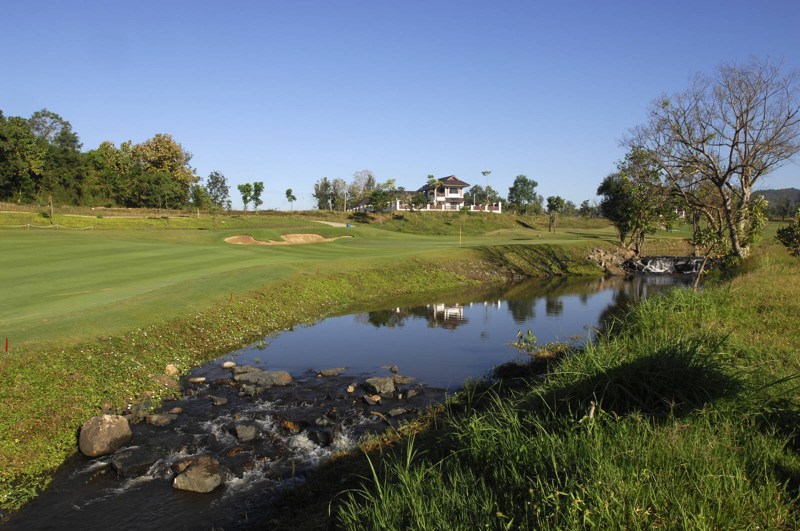 Fairway, Water Hazard, Chiangmai Highlands Golf Resort, Chiang Mai, Thailand