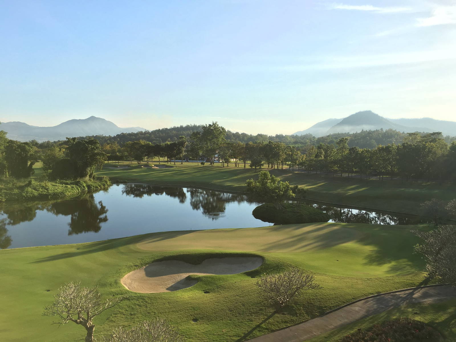 Green, Water Hazard, Bunker, Chiangmai Highlands Golf Resort, Chiang Mai, Thailand