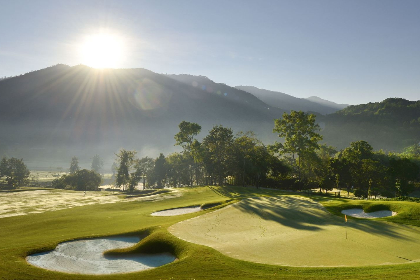 Green, Bunker, Chiangmai Highlands Golf Resort, Chiang Mai, Thailand