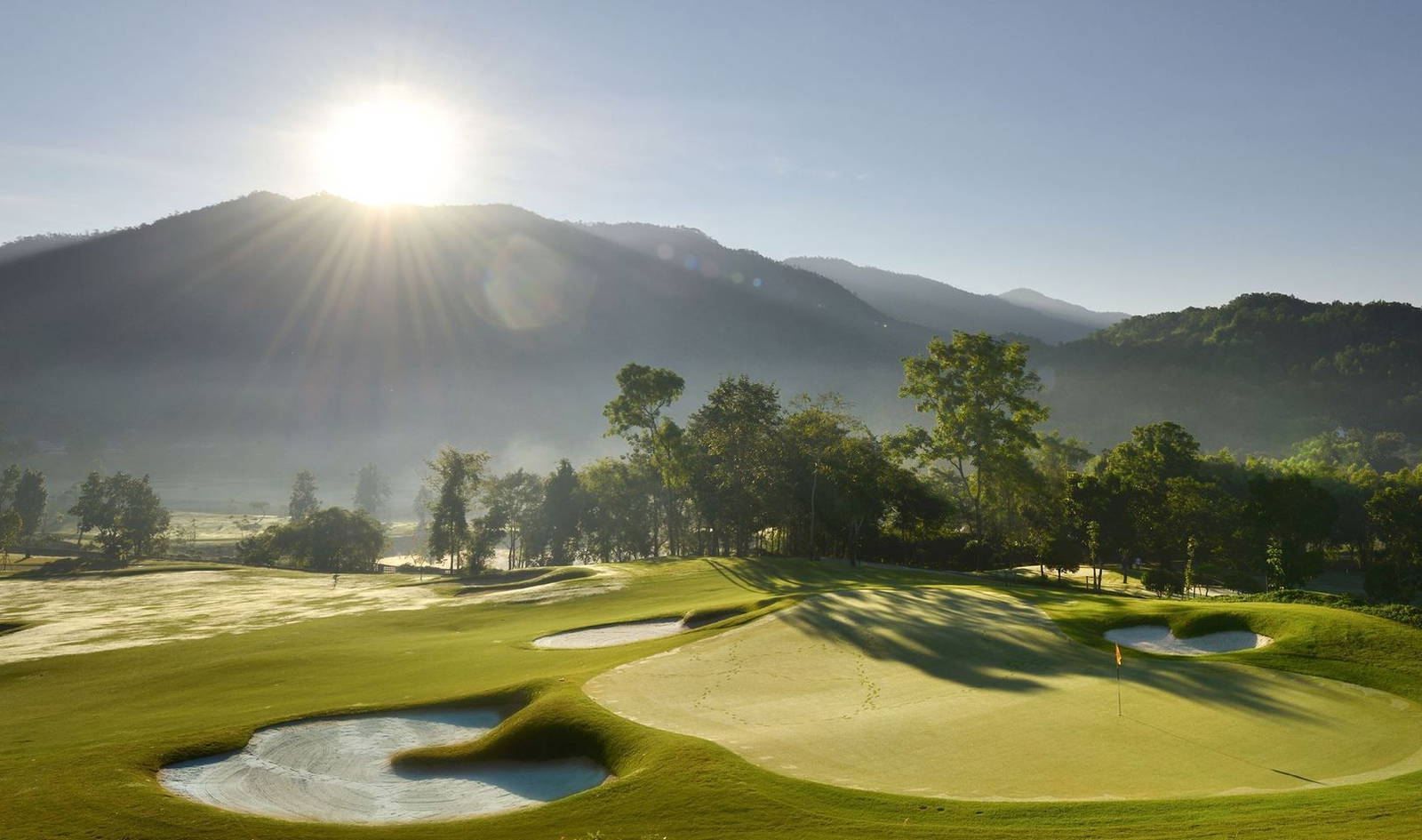 Green, Bunker, Chiangmai Highlands Golf Resort, Chiang Mai, Thailand