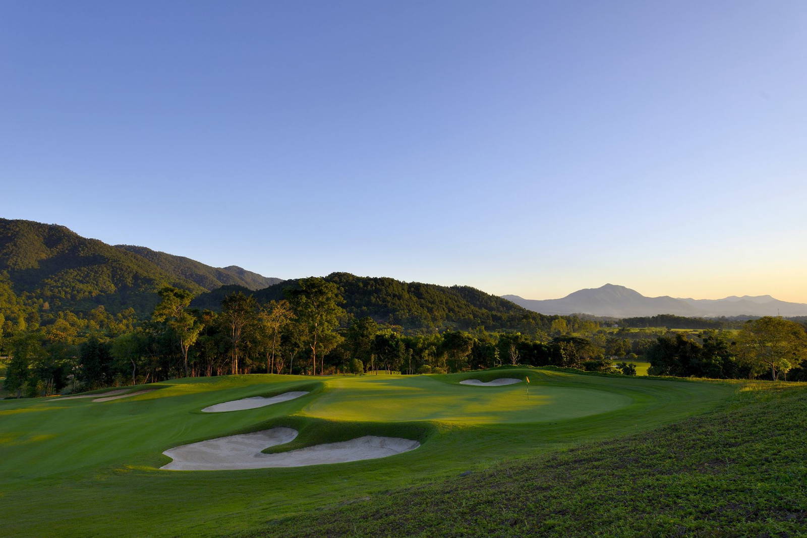 Green, Bunker, Chiangmai Highlands Golf Resort, Chiang Mai, Thailand